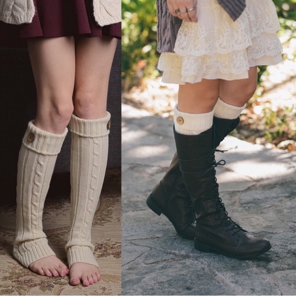 Cable Knit Boot Sock Warmers - Picture 2 of 2